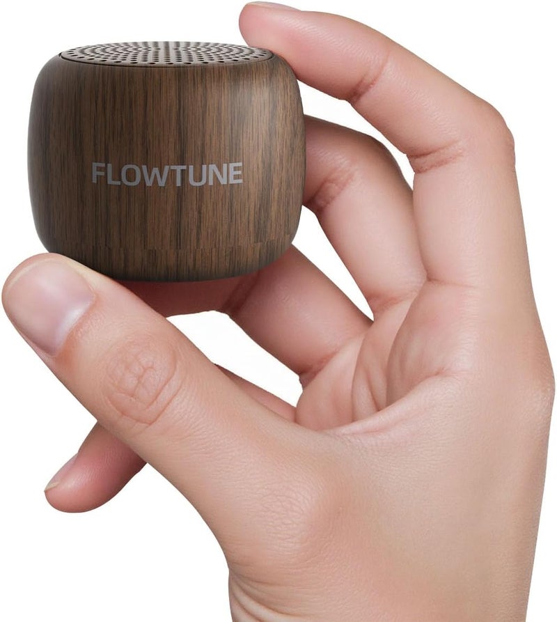 FLOWTUNE Sound Machine White Noise Machine for Baby Adults, Mini Portable Sound Machine for Travel, 6H Timer, 18 Soothing Sleep Sounds Gift (Wood Grain) - Image 1